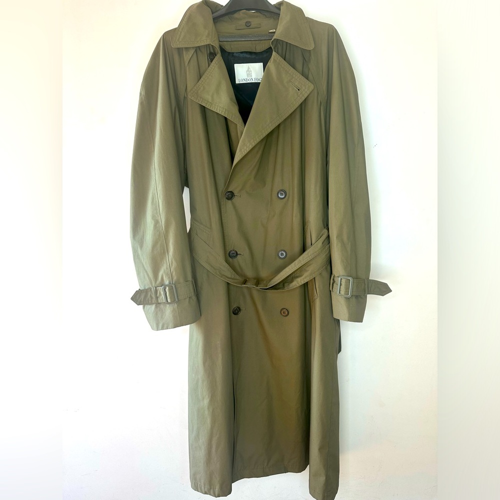 London Fog belted trench coat